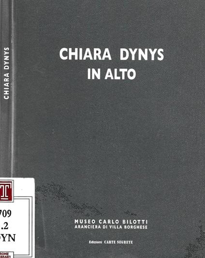 Chiara Dynys. In alto - copertina