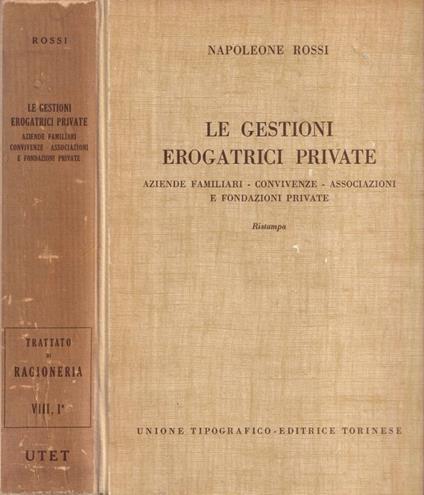Le gestioni erogatrici private - copertina