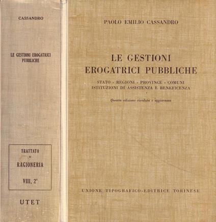 Le gestioni erogatrici pubbliche - copertina