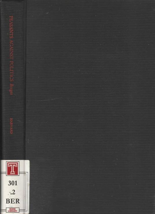 Peasants against politics - Suzanne Berger - copertina