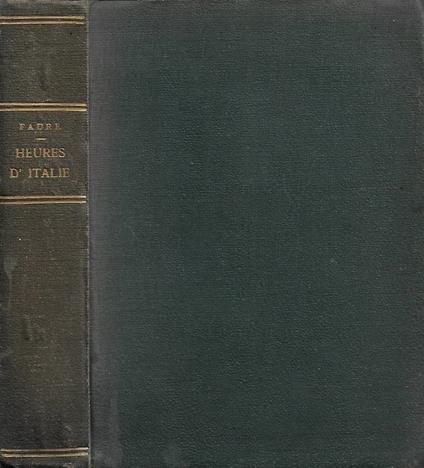 Heures d'Italie - Gabriel Faure - copertina