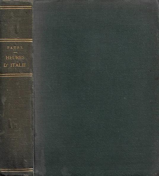 Heures d'Italie - Gabriel Faure - copertina