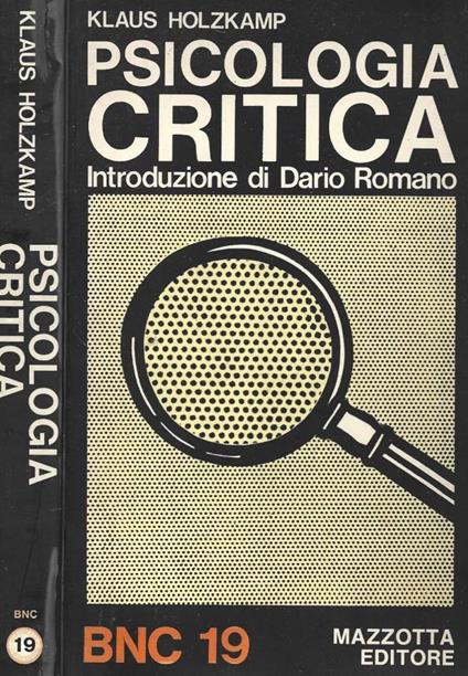 Psicologia critica - Klaus Holzkamp - copertina