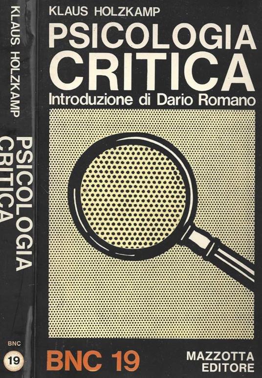 Psicologia critica - Klaus Holzkamp - copertina