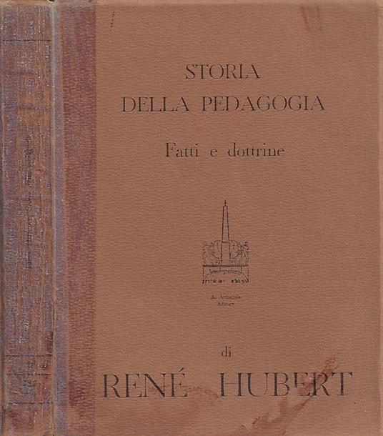 Storia della Pedagogia - René Hubert - copertina