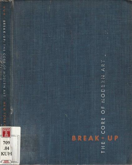 Break-up - Katharine Kuh - copertina