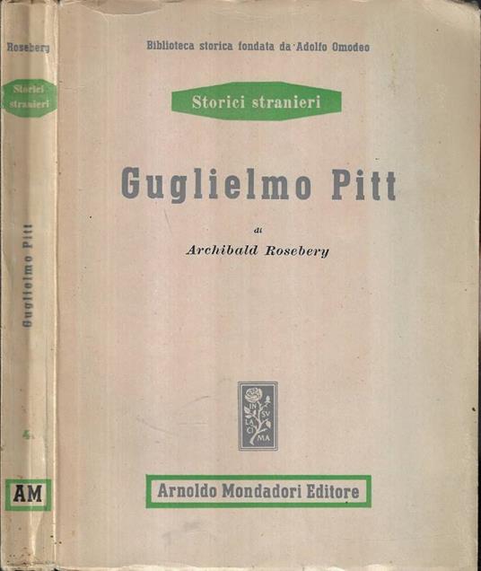 Guglielmo Pitt - Archibald Rosebery - copertina