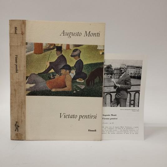 Vietato pentirsi - Augusto Monti - copertina