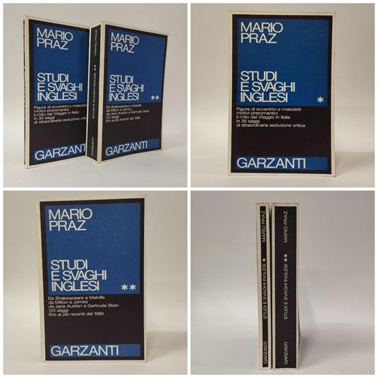 Studi e svaghi inglesi - Mario Praz - copertina
