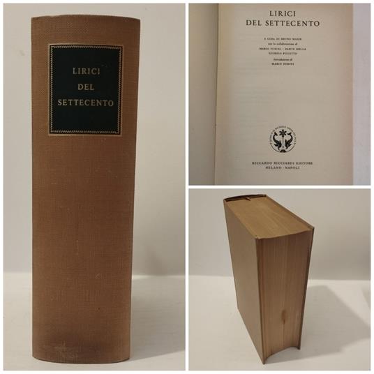 Lirici del Settecento - copertina