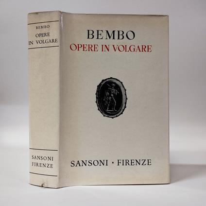 Opere in volgare - Pietro Bembo - copertina