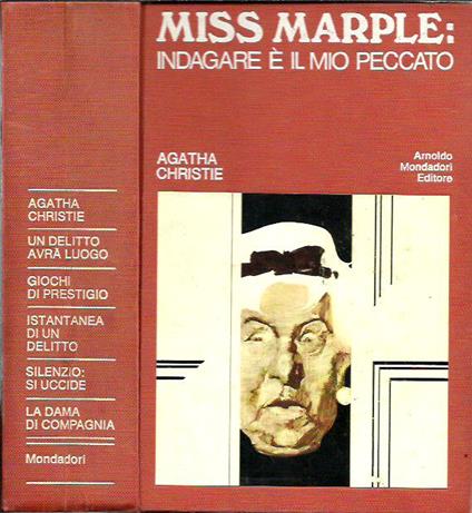 Miss Marple: indagare è il mio peccato - Agatha Christie - copertina