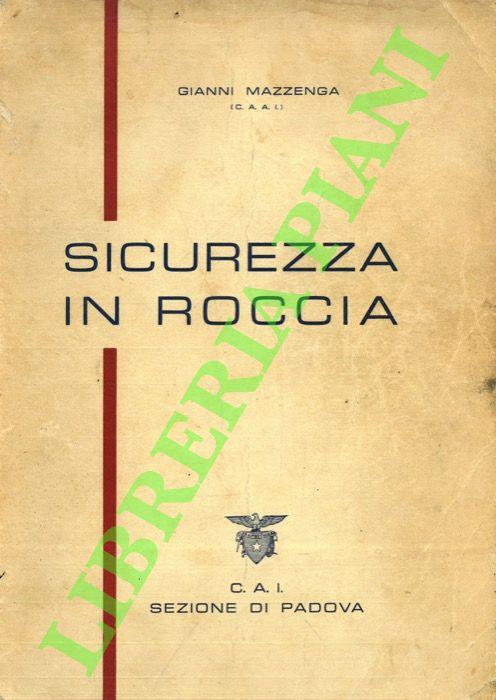 Sicurezza in roccia - Gianni Mazza - copertina