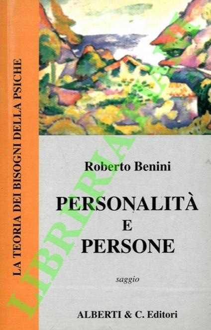Personalità e persone - Roberto Benini - copertina