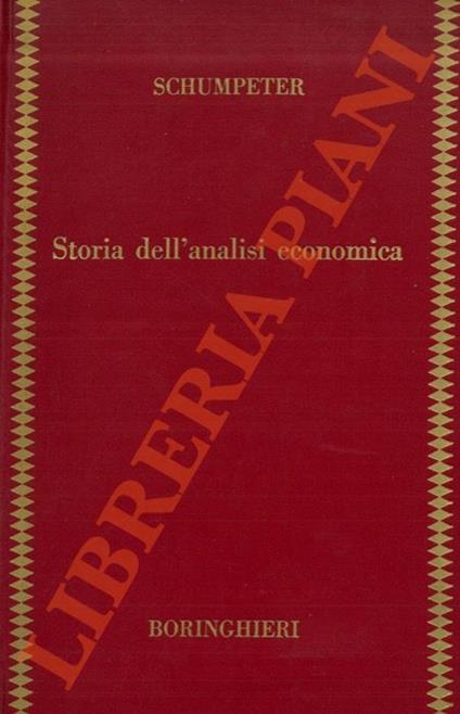 Storia dell'analisi economica - Joseph A. Schumpeter - copertina