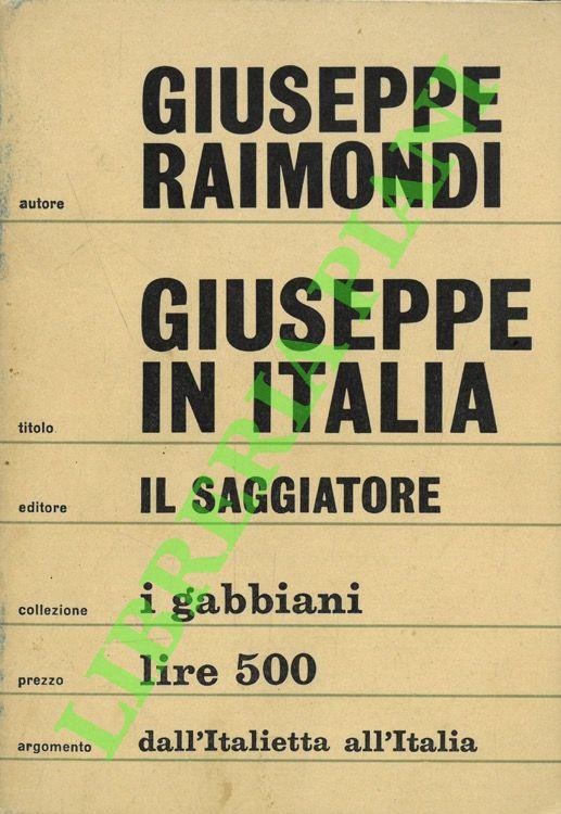Giuseppe in Italia - Giuseppe Raimondi - copertina