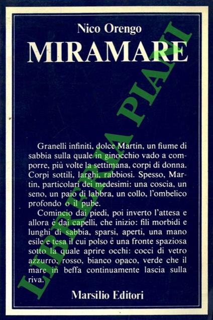 Miramare - Nico Orengo - copertina