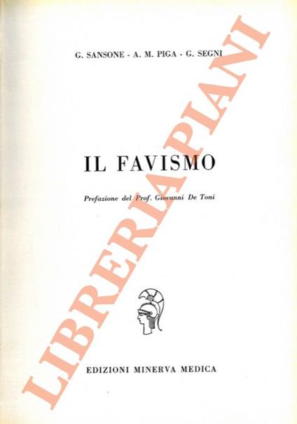 Il favismo - copertina