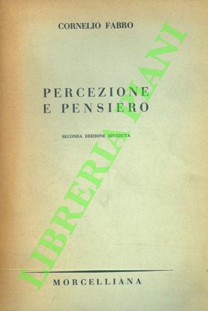 Percezione e pensiero - Cornelio Fabro - copertina