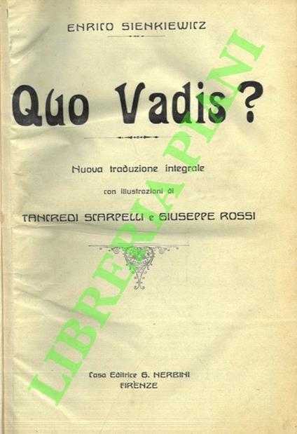 Quo vadis? - copertina