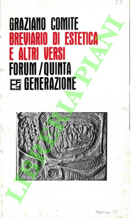 Breviario di estetica ed altri versi