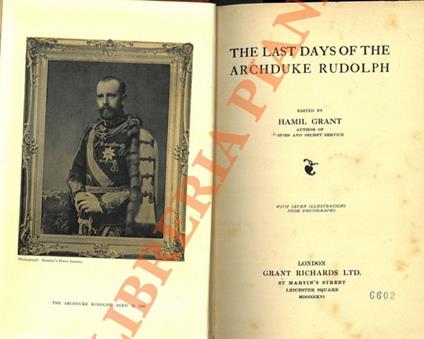 The last days of the Archduke Rudolph - copertina