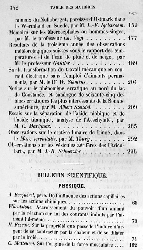 Bibliotheque Universelle Et Revue Suisse. Archives Des Sciences Physiques Et Naturelles. Nouvelle Période