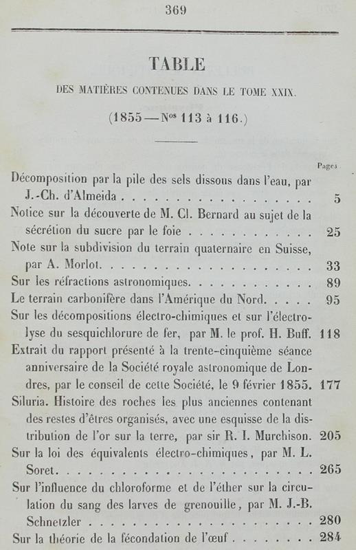 Bibliotheque Universelle De Geneve. Archives Des Sciences Physiques Et Naturelles. Tome 29