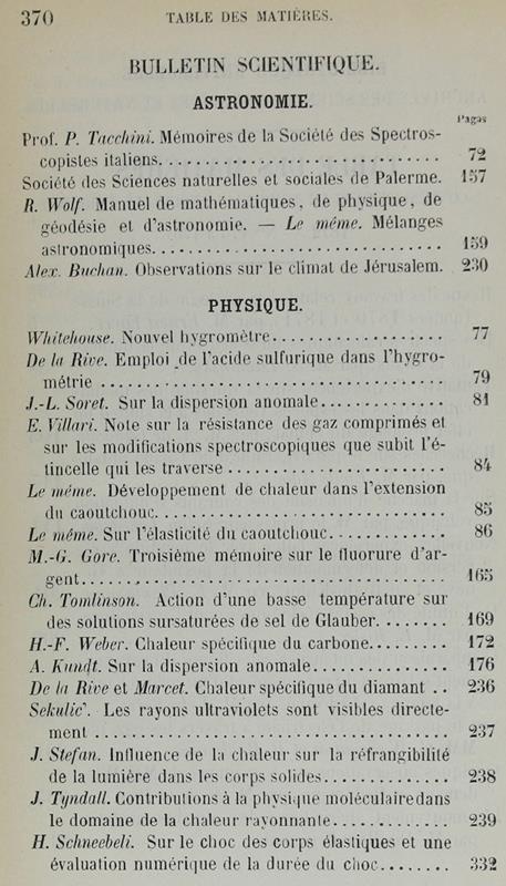 Bibliotheque Universelle Et Revue Suisse. Archives Des Sciences Physiques Et Naturelles. Nouvelle Période