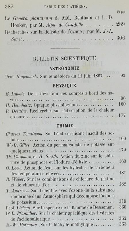 Bibliotheque Universelle Et Revue Suisse. Archives Des Sciences Physiques Et Naturelles. Nouvelle Période