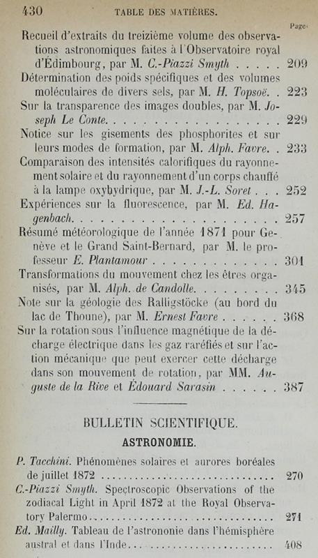 Bibliotheque Universelle Et Revue Suisse. Archives Des Sciences Physiques Et Naturelles. Nouvelle Période
