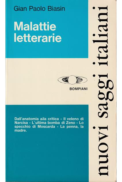 Malattie letterarie - Gian Paolo Biasin - copertina