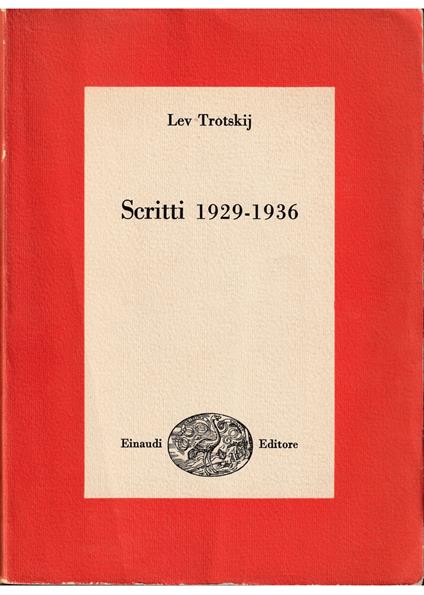 Scritti 1929-1936 - copertina