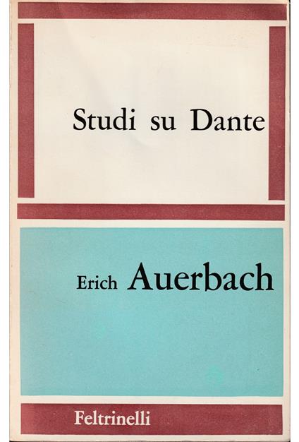 Studi su Dante - Erich Auerbach - copertina