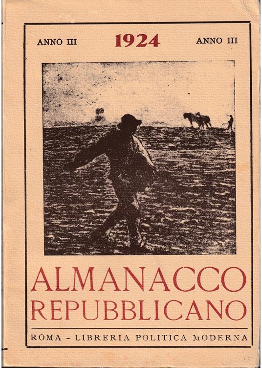 Almanacco repubblicano Anno III 1924 - copertina