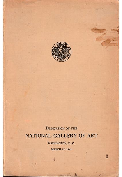 National Gallery of Art Preliminary Catalogue of Paintings and Sculpture Descriptive List With Notes - Giovanni Boccaccio - copertina