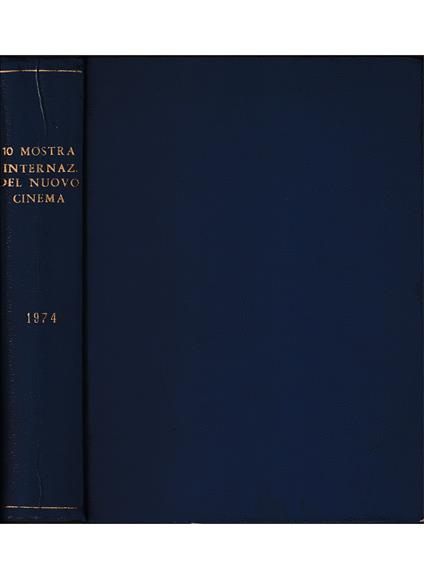 10a Mostra Internazionale del Nuovo Cinema Pesaro 12/19 settembre 1974 (Miscellanea) - Giovanni Boccaccio - copertina