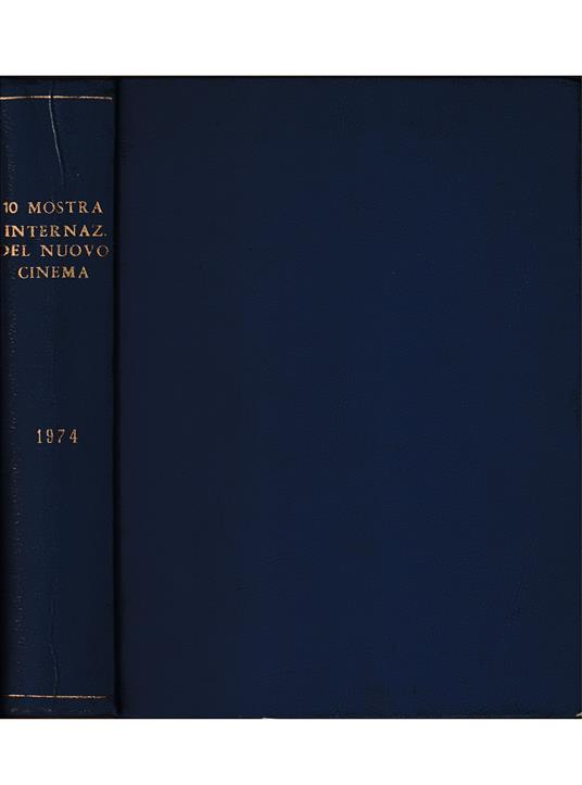 10a Mostra Internazionale del Nuovo Cinema Pesaro 12/19 settembre 1974 (Miscellanea) - Giovanni Boccaccio - copertina