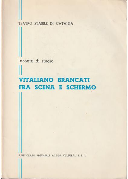 Vitaliano Brancati fra scena e schermo - Giovanni Boccaccio - copertina