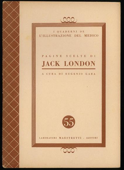 Pagine scelte di Jack London - Eugenio Gara - copertina