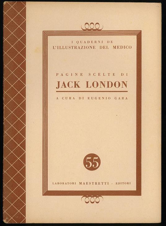 Pagine scelte di Jack London - Eugenio Gara - copertina