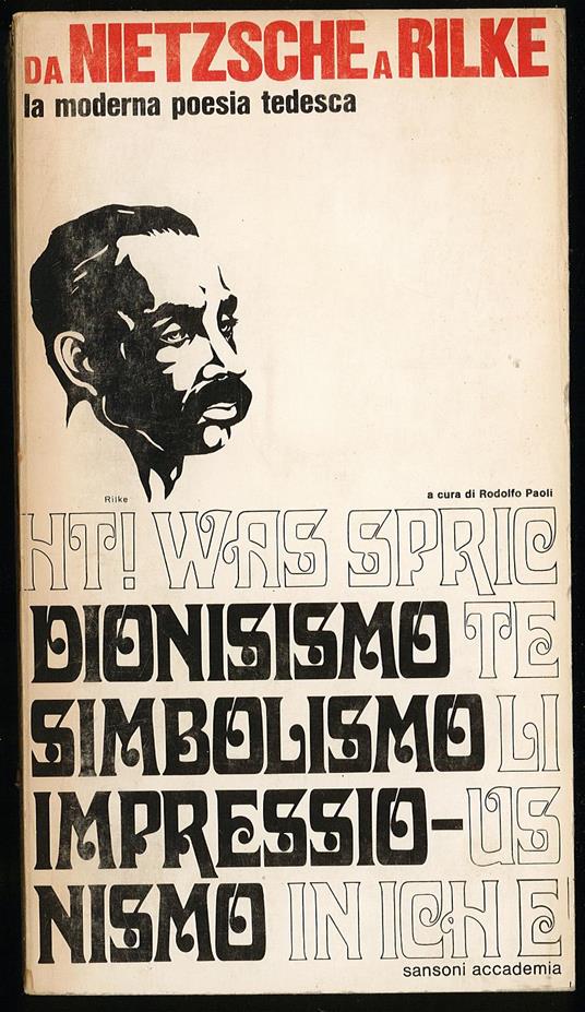 Da Nietzsche a Rilke la moderna poesia tedesca - Rodolfo Paoli - copertina