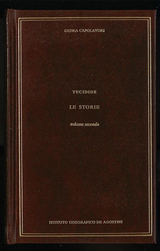 Le storie. Libri V-VI-VII-VIII - Tucidide - copertina