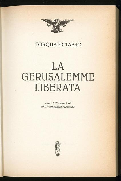 Gerusalemme liberata - Torquato Tasso - copertina