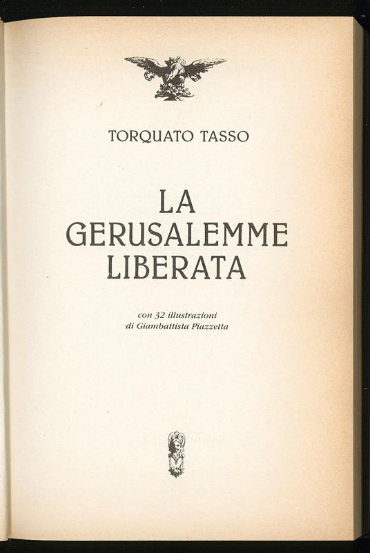Gerusalemme liberata - Torquato Tasso - copertina