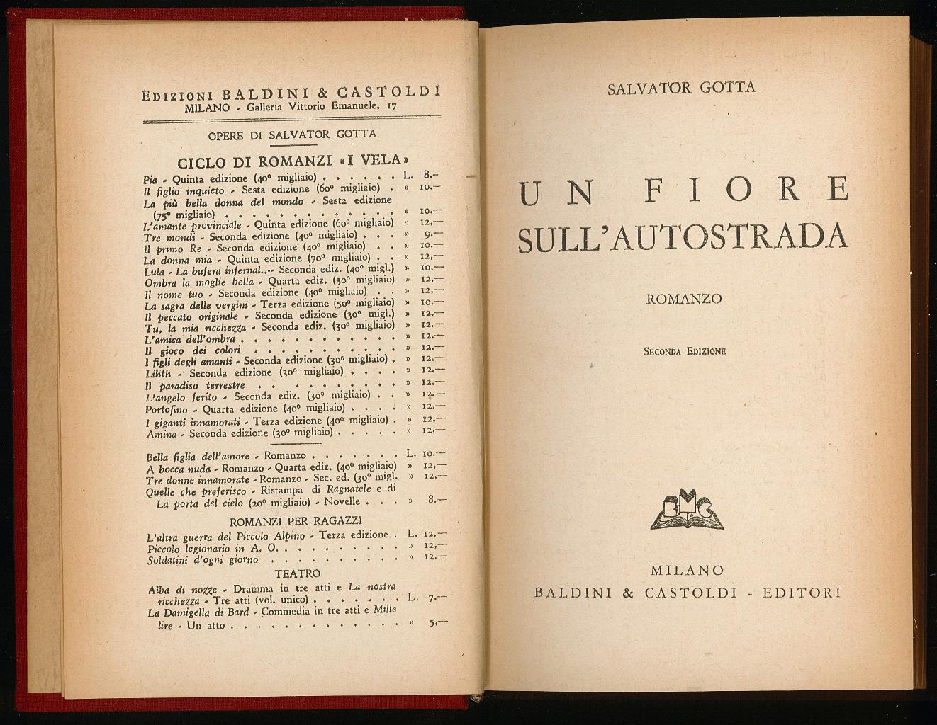 Un fiore sull'autostrada