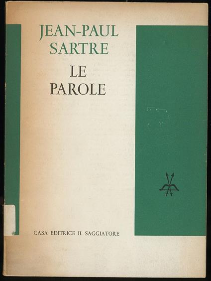 Le parole - Jean-Paul Sartre - copertina