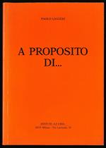A proposito di