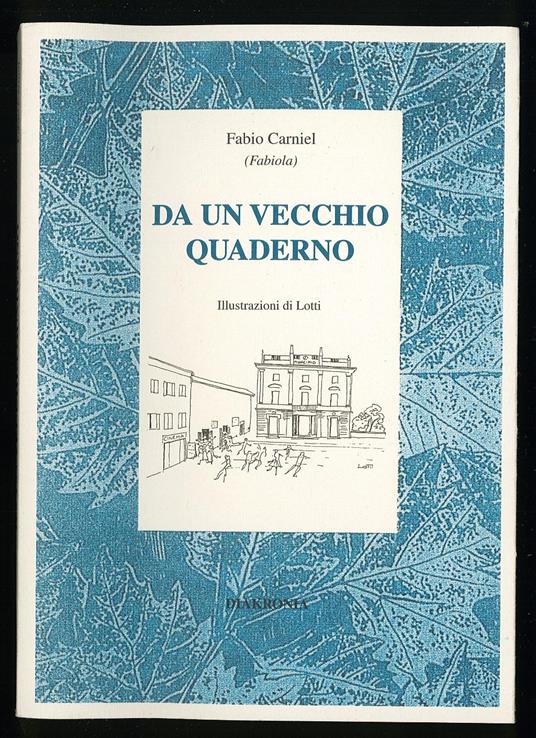 Da un vecchio quaderno - Fabio Carniel - copertina