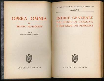 Indice generale dei nomi di persona e dei nomi dei periodici - copertina